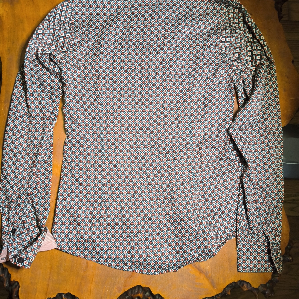 Cinch Multicolor Geometric Button-Up Shirt - Picture 4 of 11